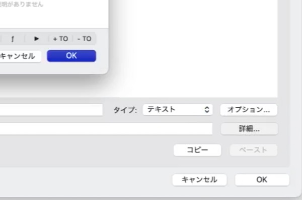 フィールド定義ダイアログに追加された「詳細」ボタンのスクリーンショット